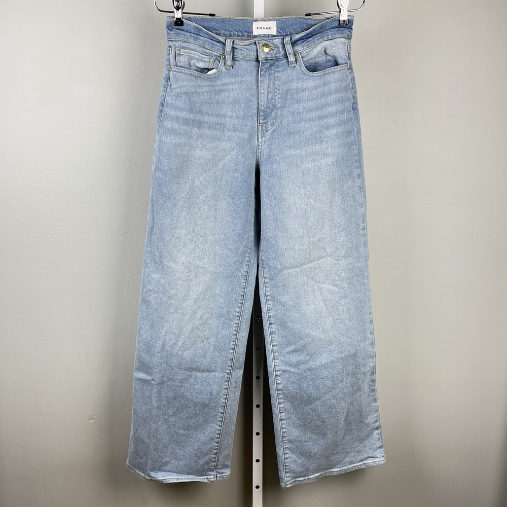 Frame Denim Le Slim Palazzo Jeans Womens 29 High Rise Wide Leg
